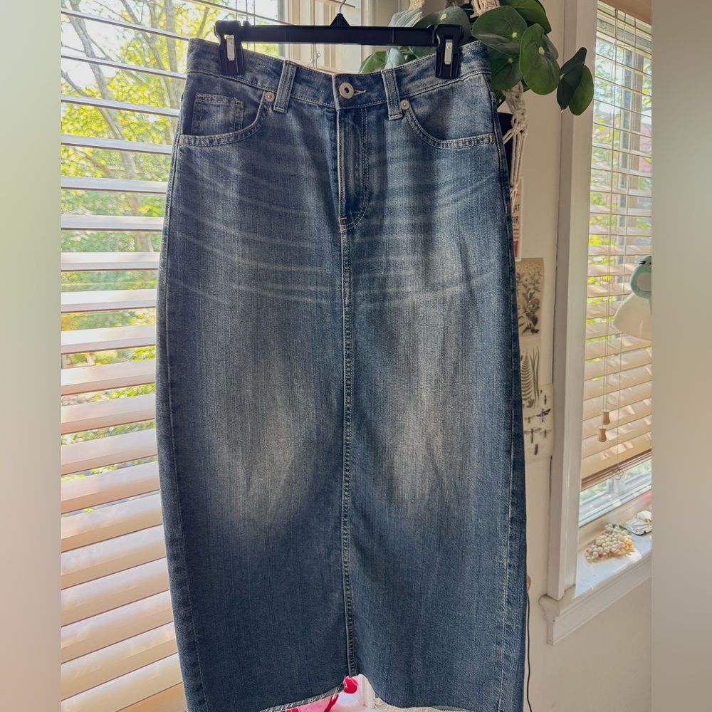 Classic Blue Denim Skirt